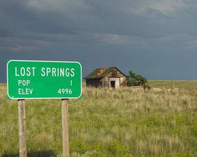 Lost Springs population 1