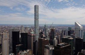 432 Park Avenue from the top of Rockefeller Center